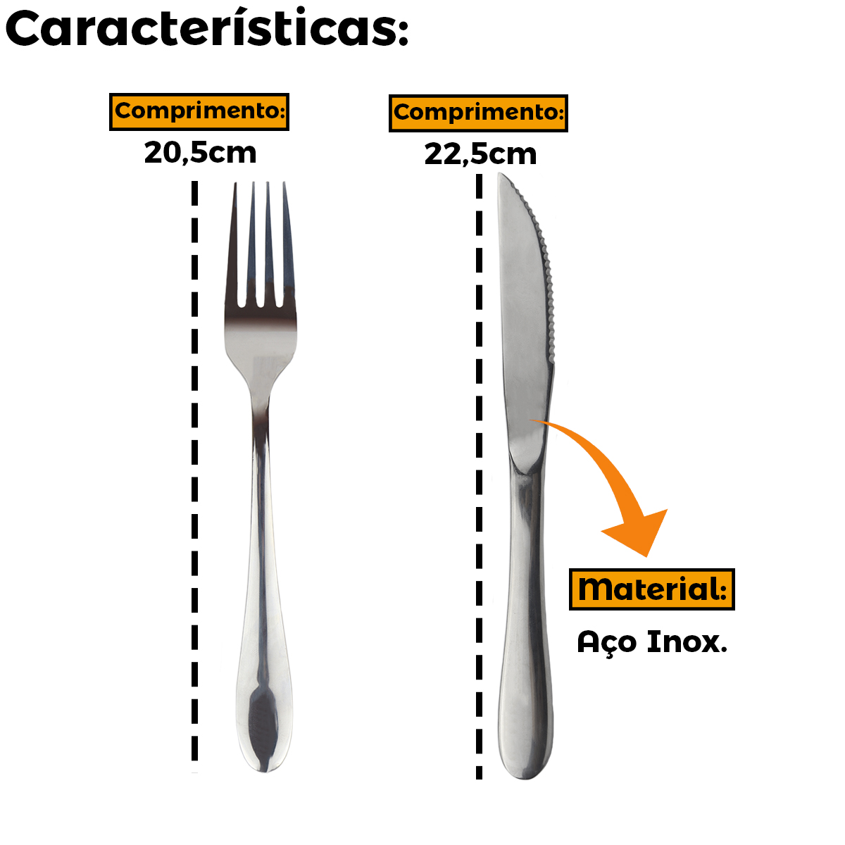 Kit De Pe As Talheres Garfos Facas Conjunto De Mesa Em A O Inox