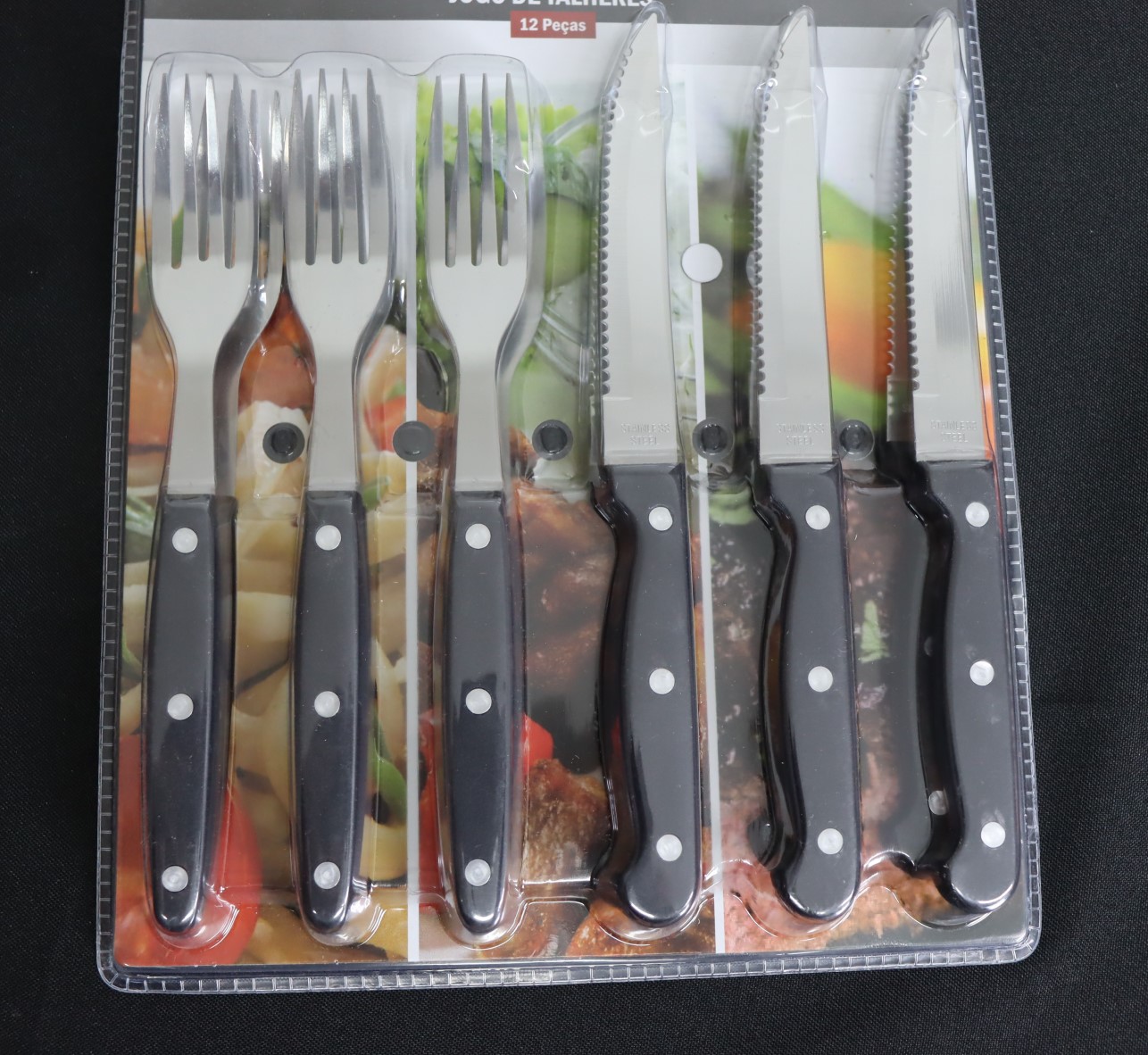 Kit Garfo Inox 12 Peças 19cm TOP ÚTIL - TOP0998 Mirão