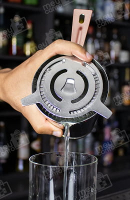 Coador de Gelo Drink Strainer Profissional em Aço Inoxidável Para Coqueteleira Artesanais Bar Barman Bartender Cobre