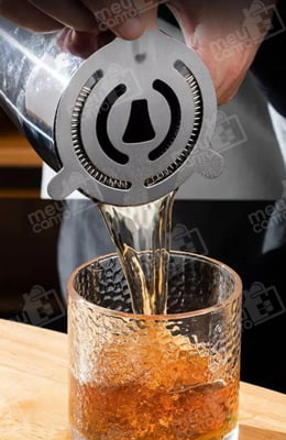 Coador de Gelo Drink Strainer Profissional em Aço Inoxidável Para Coqueteleira Artesanais Bar Barman Bartender Cobre