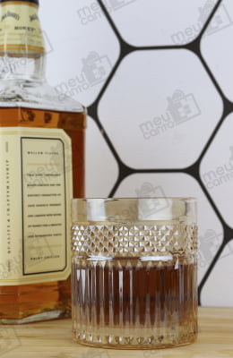 Copos De Whisky Caipirinha 6 Unidades Vidro Ambar Luxo Elegante 320mL Copo Para Uisque Bebidas Drinks Sucos