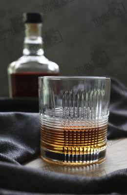 Jogo de Copos Baixos L'hermitage Vivant Vidro Cristal Ecológico 310 ml 6 unidades Drink Top Whisky 9cm
