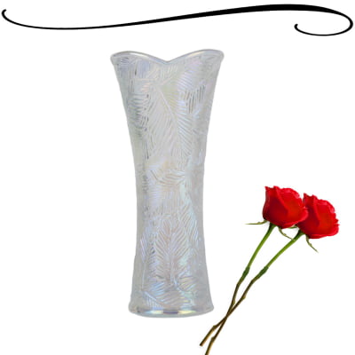 Vaso De Vidro Cristal Ecológico Para Decoração Plantas Flores Casa Furta Collor D8xA18cm