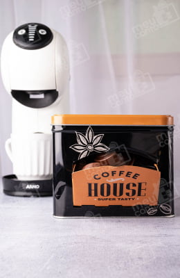 Porta Cápsulas Caixa de Café Empilhável Nespresso ou Semelhantes de Metal Coffee House