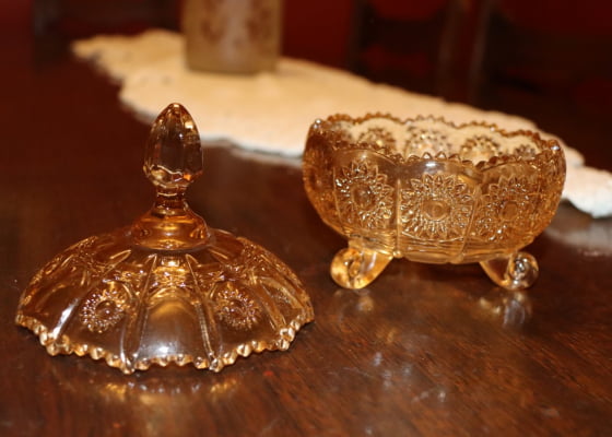 bomboniere de cristal potiche bruxelas com pé decoração sala D11xA14 enfeite vidro vaso decorativo porta balas baleiros