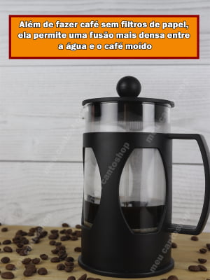 Cafeteira De Prensa Francesa Para Café E Chá Cremeira Café Barista 600ml
