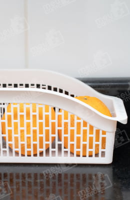 Cesto Organizador de Plástico Para Guarda Roupa Cozinha Banheiro Prateleira Ideal Para Objetos e Alimentos