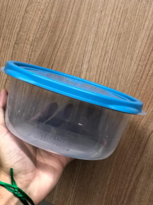 Potes de plastico para alimentos mantimentos 3unid 1,3 Litros