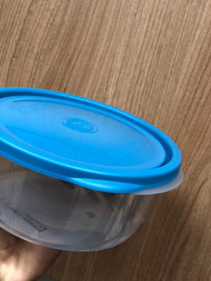 Potes de plastico para alimentos mantimentos 3unid 1,3 Litros