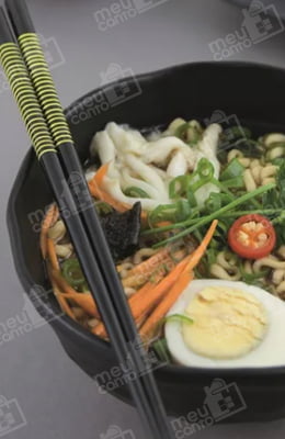Bowl Tigela Cumbuca Comida Japonesa em Melamina Sushi Poke Sopa Arroz Lámem