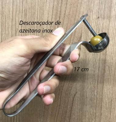 Descaroçador de azeitona aço inox 17cm utensilio MimoStyle mimo5515