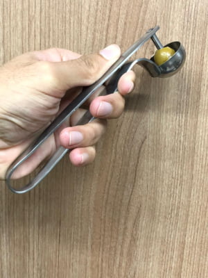 Descaroçador de azeitona aço inox 17cm utensilio MimoStyle mimo5515