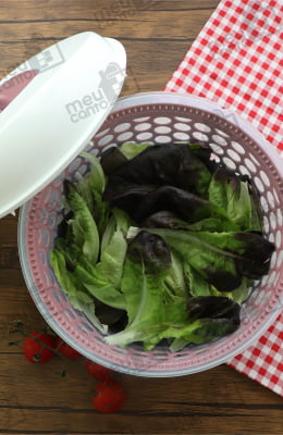 Seca Saladas Elite Giratório Manual Utensílio Cozinha Folhas Legumes Frutas paramount500-Seca Saladas Rosa