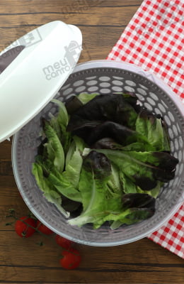 Seca Saladas Elite Giratório Manual Utensílio Cozinha Folhas Legumes Frutas Reservatório Transparente