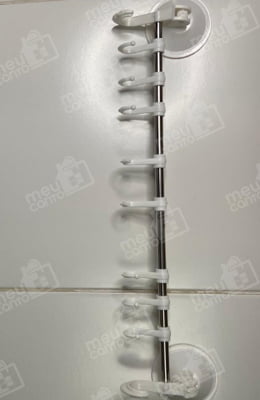 Suporte de Parede 8 Ganchos Multiuso em Metal Plástico Com Ventosas Para Banheiros Cozinha ck4065