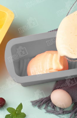 Kit 2 Formas de Silicone Assadeira Multiuso Para Bolo Pães Tortas Sobremesas Flexível Higiênica Utensílio Culinário