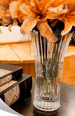 Vaso Floreiro Decorativo de Vidro Cristal Ecológico Para Decoração Plantas Flores Utensílio Fratello Transparente