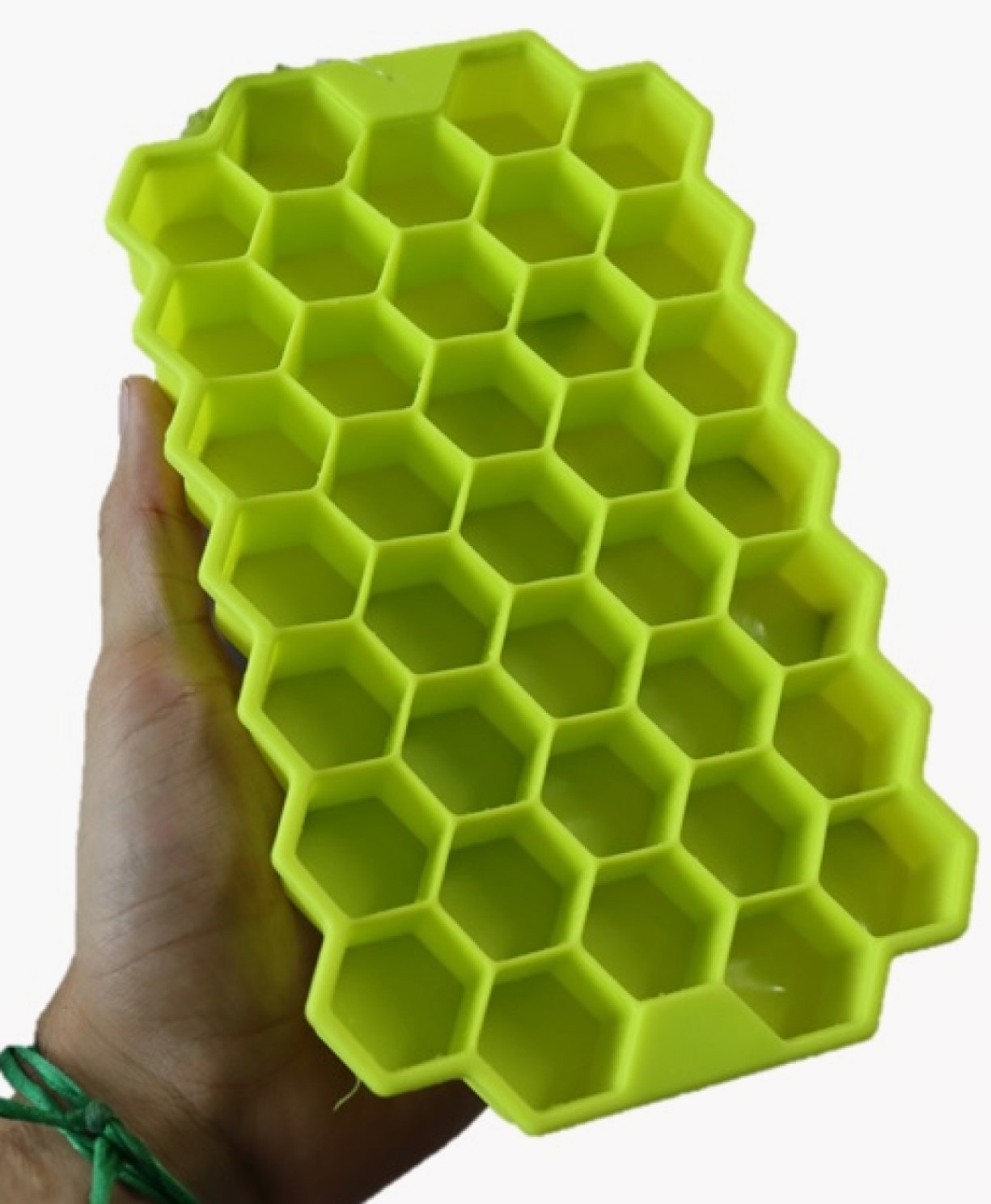 Forma de gelo silicone papinha 37 cubos verde sem bpa forminhas para gelo colmeia verde uni su171302