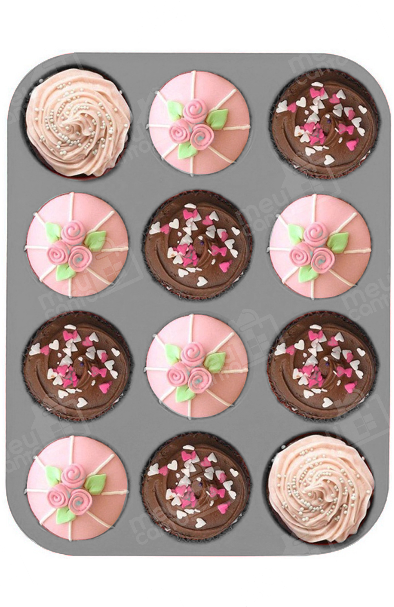 KICHOUSE Forma De Bolo Porta Cupcake Quadrado Porta-cupcakes