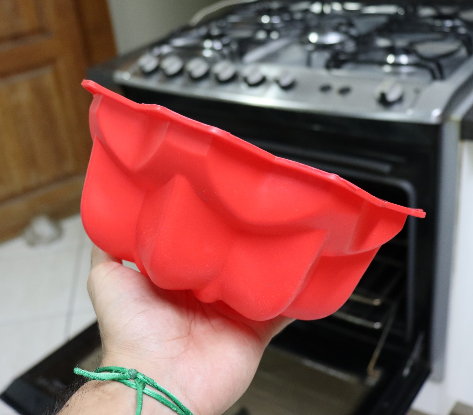 Forma De Silicone Bolo Pudim Assadeiras Grande Vai No Forno