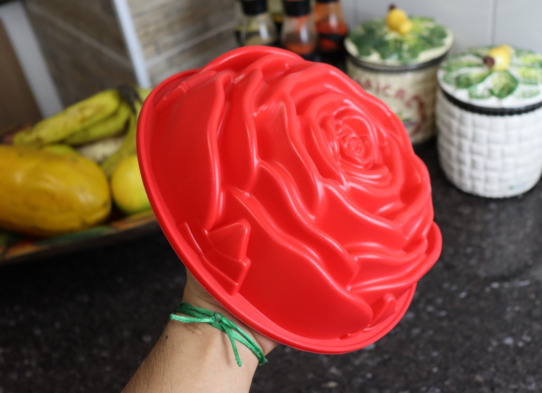 Forma De Silicone Rosa Flor Bolo Tortas Doce Antiaderente Assadeira  Sobremesa Cozinha Kit 3 Uni